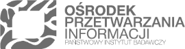 Logotyp Ośrodek Przetwarzania Informacji – Państwowy Instytut Badawczy